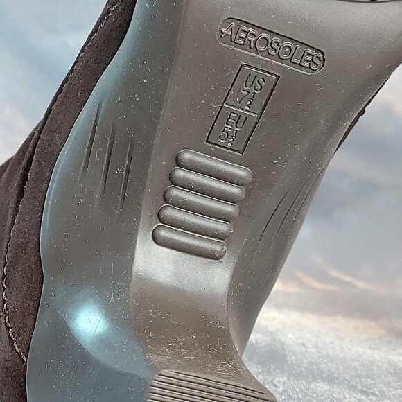 Waterproof Leather Boots by AEROSOLES Size 7.5 New - Picture 7 of 13